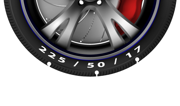 Diagrama de un neumático
