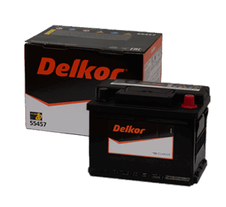 [DK55458] BATERIA DELKOR 55457 55AH 500CCA CON PESTAÑA BORNE GRUESO (+-)